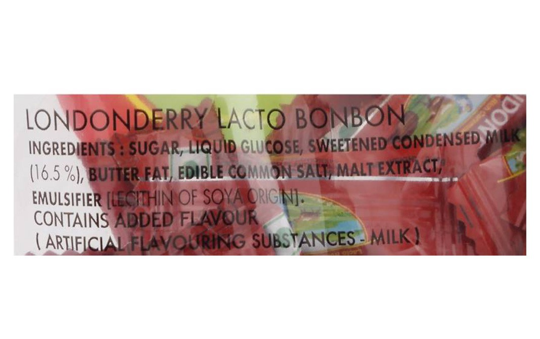 Parle London Derry Lacto Bonbon Rich Caramelised Milk Candy   Pack  277 grams